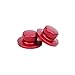 HMKJHYQ Car Accessories Fit for Altima 2024 2023 2022 2021 2020 2019 Automotive Shock Absorber Protective Shield Cover ABS (Red) 2 PCS