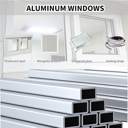 Repuesto de ventana deslizante de bajo consumo blanca 4
