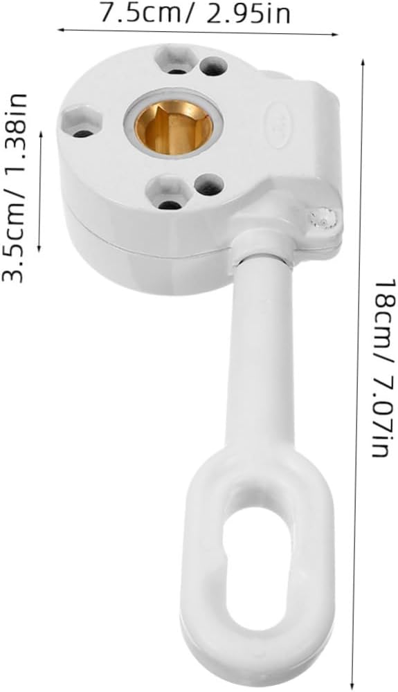 Mikikit 3pcs Retractable Awning Drive Tool Cranking Gear for Manual Sunshade Control Weather-Resistant and Easy Maintenance Awning Parts for Residential and Commercial Use