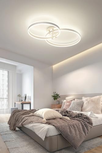 Lumière luxe circulaire suspension anneau LED moderne au design épuré