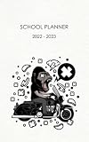 SCHOOL PLANNER 2022-2023: School Diary day to page monkey biker for middle elementary and high school student | September 2022 to July 2023 | Daily ... 270 pages of organization for girls and boys
