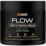 Flow - Nitric Oxide Supplements for Men with 5,000mg L Citrulline - Supports Blood Flow, Recovery, Energy & Endurance - Nitric Oxide Booster with Ashwagandha, Fenugreek - Apple Berry, 30 Servings