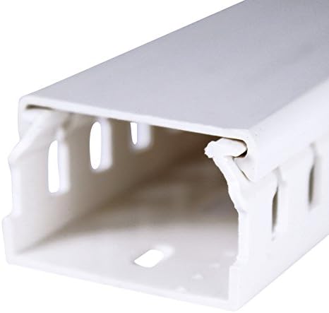 DNG25037 Grey 1.5-Inch Upvc Open Sloted Wiring Duct W/Cover (6-Feet)