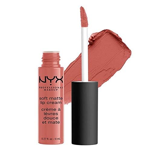 NYX Professional Makeup Rouge à Lèvres Soft Matte Lip Cream, Fini Mat Crémeux, Couleur Ultra-Pigmentée, Tenue Longue Durée, Teinte : Leon (60)