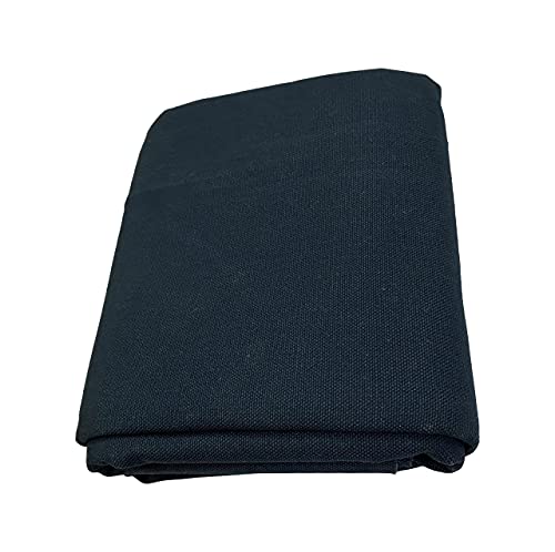 Image of 60 inch Wide Dyed Cotton Duck Canvas Fabric Cloth, 10 oz, Charcoal Dark Blue Color