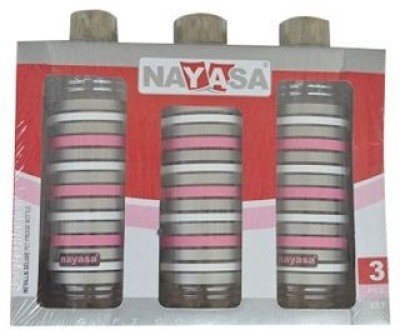 Nayasa Metallic DLX Plastic Fridge Water Bottle 1000 ml Pink