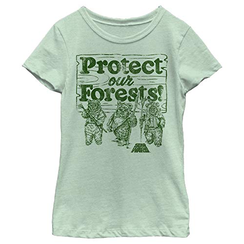 STAR WARS Girl's Ewok Protect Our Forests T-Shirt - Main Image