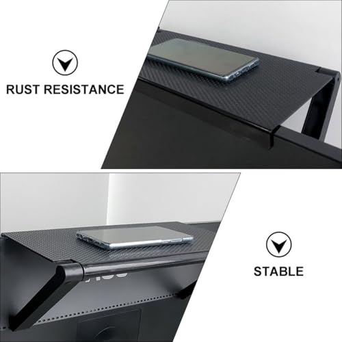 Support pour moniteur et TV étagère rangement décodeur pour salon épuré - 5