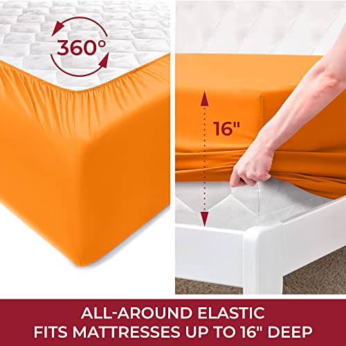 image for Mellanni Queen Sheet Set - Hotel Luxury 1800 Bedding Sheets & Pillowca