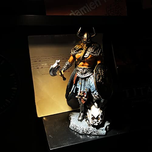 Estatua de resina Thor 13" con dragón decoración mitología nórdica miniatura 6