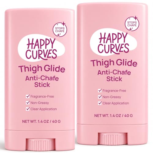 HAPPY CURVES Anti-Chafing Stick - Thigh Glide Friction Defense for Women