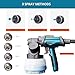 Tilswall Paint Sprayer 800W HVLP Spray Paint Gun, Electric Paint Sprayer Gun with 4 Nozzles & 3 Patterns for House Painting Furniture Cabinets Fence Home Walls Shark 800 (Blue, 1300 ml)