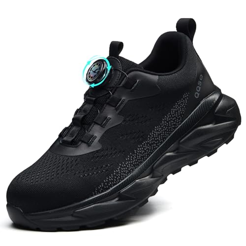 QQSQ Chaussures de SéCurité Hommes Légère Chaussures de Travail Femme Respirantes Basket Securite Embout en Acier Antidérapante Confortable Chaussures de...