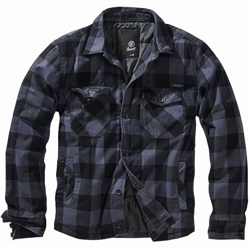 Image of Brandit Men's Lumber Jacket Black /Blue