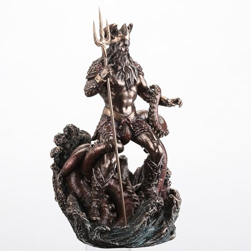 Figura Decorativa Oceanus Titan de Agua 8.88 pulg miniatura 4