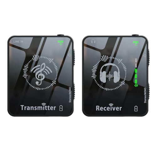 Transmission de moniteur d'écouteurs sans fil 2.4 GHz avec émetteur récepteur rechargeable audio