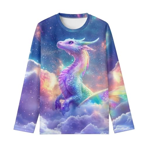 Image of Kids Long Sleeve Shirts for Girls 3-16 Year Old Cute Clothes for Teen Girls Casual Workout Tops