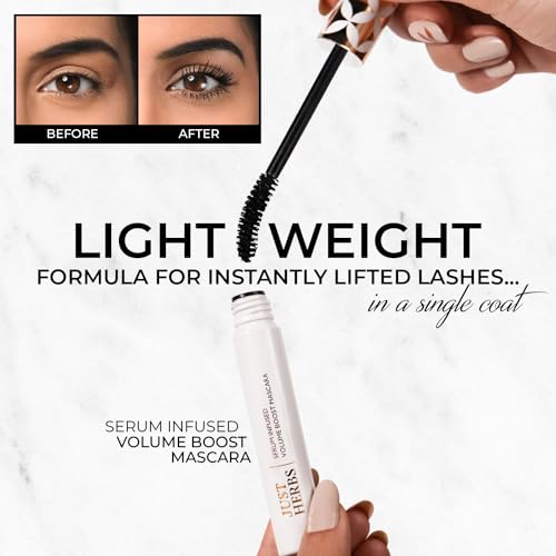 Just Herbs Serum Infused Volume Boost Mascara Highly Pigmented Waterproof Long Lasting 8ml - Image 5