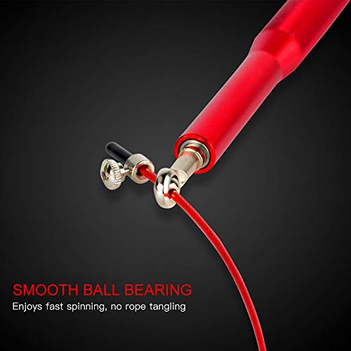 DECDEAL 10 pés de velocidade ajustável pular corda rolamento de esferas antiderrapante pular corda p