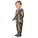 Emelivor Guitar Skeleton Halloween Baby One-Piece Newborn Pajamas Long Sleeve Footed Pjs for Boys Girls