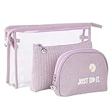 ✨Material de Alta Calidad: la bolsa de lona hecha de material de PVC de alta calidad que tiene una excelente resistencia a la abrasión, impermeable y duradera; la bolsa mediana y la bolsa pequeña hechas de lona con forro interior a prueba de agua.