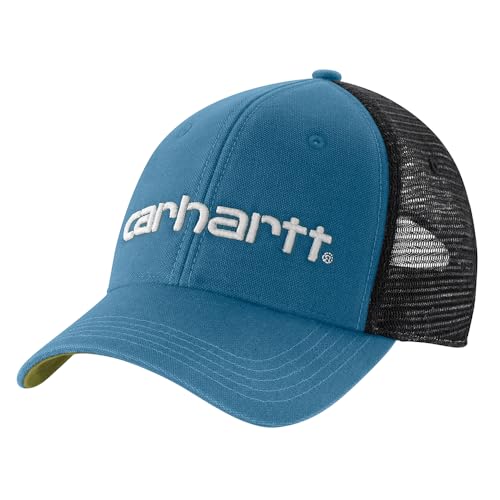 Image of Carhartt Men's Canvas Mesh-Back Logo Graphic Cap
