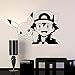 Sticker Mural Pokemon Pikachu Anime Manga Vinyle Sticker Mural De Bande Dessinée Décor À La Maison Enfants Chambre Chambre Art Mural Stickers Muraux Autocollant Mural 58X39 Cm
