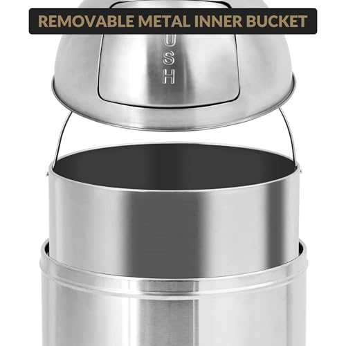 Caneca de Basura de Acero Inoxidable 50L miniatura 7