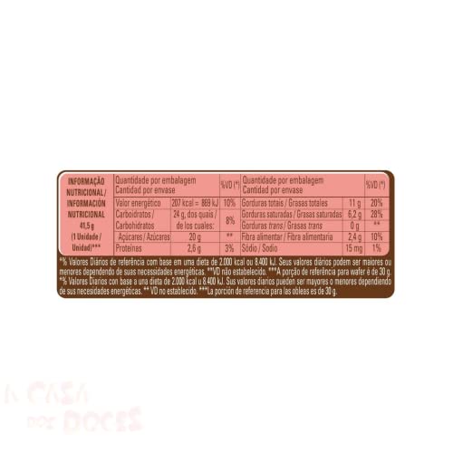 Chocolate Kit Kat Ao Leite 41,5gr C/24un - Nestlé