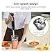 Bonsenkitchen Hand Blender, Immersion Blender with 2 Mixing Speed, Electric Handheld Mixer Portable Stick Mixer with Stainless Steel Blades for Soup, Smoothie, Puree, Baby Food
