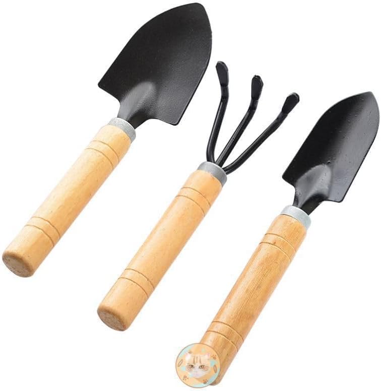 Household Flower Planting Shovel Gardening Tools Three Piece Green Plant Meat loosening Shovel Iron Shovel Potted Flower Shovel