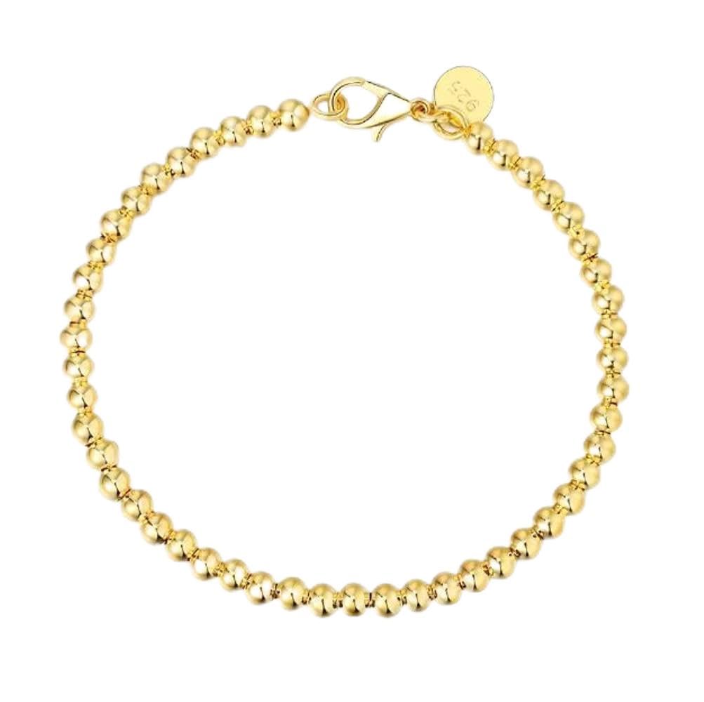 Bracelet en perles d'argent 925 de 4mm à porter au quotidien - 3