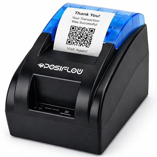 Image of 58mm Thermal Receipt Printer KP206 | USB+ BT | Fast Billing Printer for Restaurant, Retail, POS, Kiosks (PSFKP206-(U+BT) 58 mm)