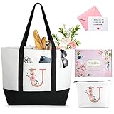 TRSODD Birthday Gifts for Women Mothers Day Gifts for Mom Wife Grandma Daughter Sister Teacher Friends Large Tote Bag and Makeup Bag U