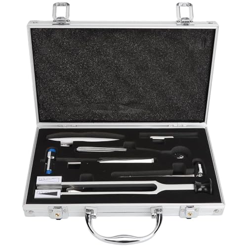 Kit professionale per esami neurologici, set diagnostico da 7 pezzi per test sensoriali e riflessi, essenziale per medici e studenti di medicina