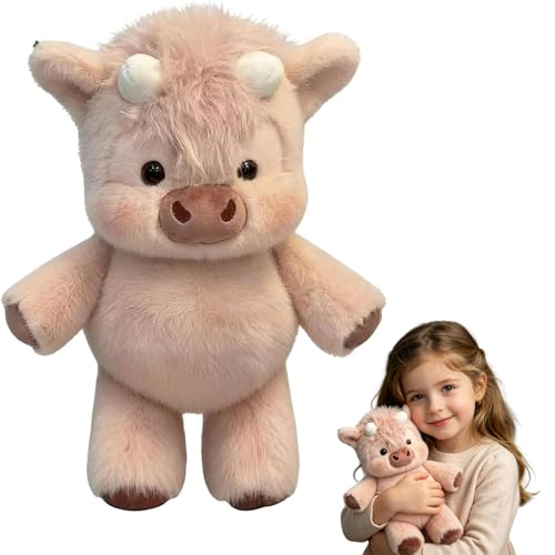 Peluche vache qui court doudou lesté Fluff anti-stress pour enfant et adulte B