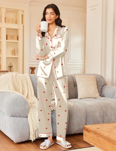 Women's Satin Pajama Sets - image 2