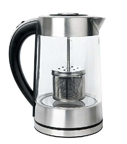 SMAL WK-0815T Tea Maker and Electric Kettle with Tea Filter Lid, 1.7-Liter