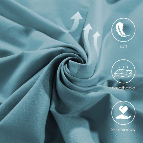 Yoofoss Baby Crib Sheets For Boys Girls, Fitted Crib Sheet 2 Pack For Standard Crib And Toddler Mattress, Super Soft Microfiber Baby Sheet 28X52X8In(Blue-Gray) #TOP1