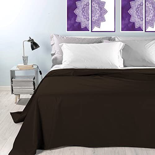 Byour3 - Colcha De Algodón ORGANICO Mixto Cama 90 135 180 Manta Pesada Cubrierta Tela Decorativa Multiusos Cubra Todo por Colchón Francés Cubrecama Lavable Funda De Sofá (Café, Cama 135) Cover