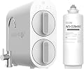 Waterdrop G2 Reverse Osmosis System with WD-G2MRO Filter, 7 Stage Tankless RO Water Filter System, Under Sink Water Filtration System, 400 GPD, 1:1 Pure to Drain, Reduces TDS, Bundle