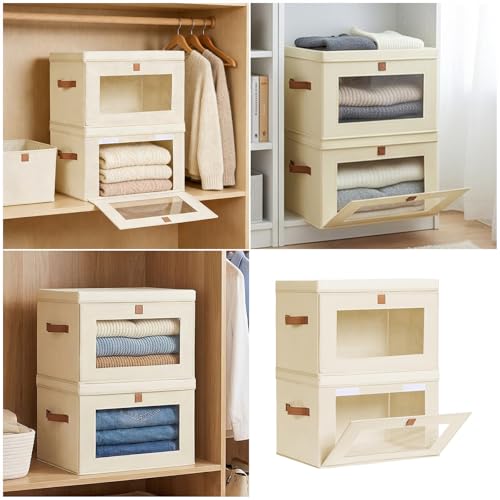 Bac de rangement en tissu Oxford solide de qualité lot de 2 durable