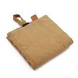 Paws&Co Hundedecke für unterwegs faltbar tragbar perfekt für Camping Picknick Outdoor (Braun, 75x50cm)