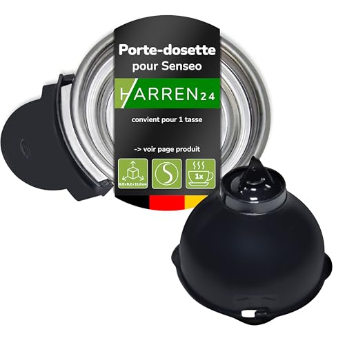 Harren24 Porte-dosette CP0397/01 pour 1 tasse compatible avec machine à café Philips Senseo Switch HD6591 HD6592 HD6593 HD6594 HD6596 HD6597 HD7891 HD7892, Support de Dosette