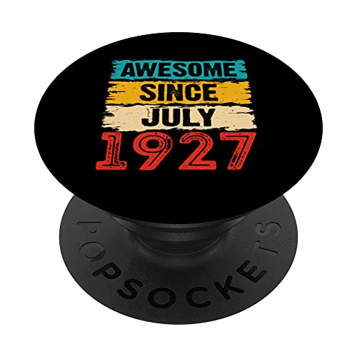 Regalos de 96 años impresionantes desde julio de 1927 PopSockets PopGrip Intercambiable