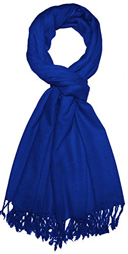 Écharpe cachemire et laine noble Lorenzo Cana bleu outremer luxe homme