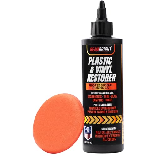 BEAM BRIGHT Plastic Restorer for Cars & Faded Household Items– Deep Shine for...