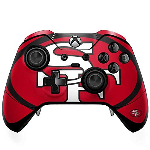 Skinit Decal Gaming Skin Compatible with Xbox One Elite Controller - Officially Licensed NFL San Francisco 49ers Retro Logo Design