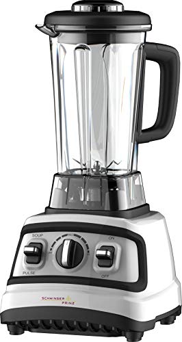 Preisvergleich Produktbild Schwingerprinz Hochleistungs Mixer, Kaffeemühle, Eiscrusher, Smoothiemaker 31000 u / min, 1390W + Behälter + Stössel