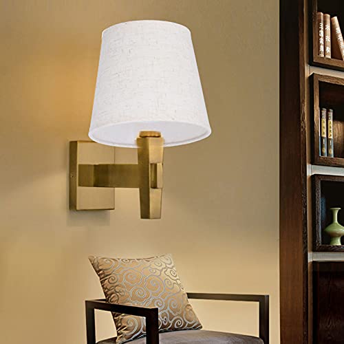 VBESTLIFE Lampshade, 2PCS Table Lamp Fabric Clip On Shade Cover, for E14 Bulbs, Candle Bulbs, for Floor Lamps Table Lamps - Image 4